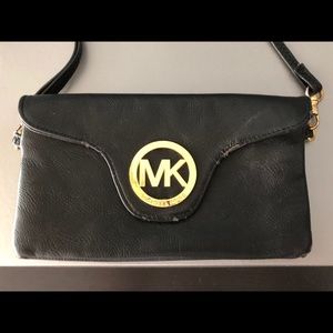 Used Black Michael Kors BLK Cross Body Bag